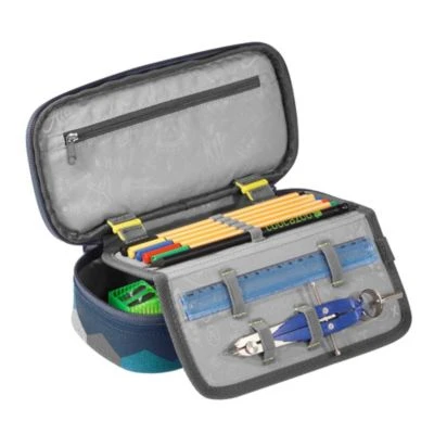 Coocazoo Etuibox PencilDenzel Blue Geometric Melange 2 Coocazoo Etuibox PencilDenzel Blue Geometric Melange – Bild 2