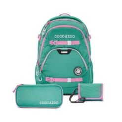 Coocazoo Schulrucksack-Set Schulrucksack-Set „Springman“, 3-teilig