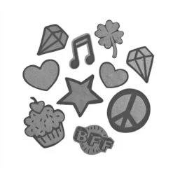 Coocazoo Aufkleber-Set "StickyRicky", Silber, Reflektierend Und Wasserfest, Selbstklebende Textilsticker